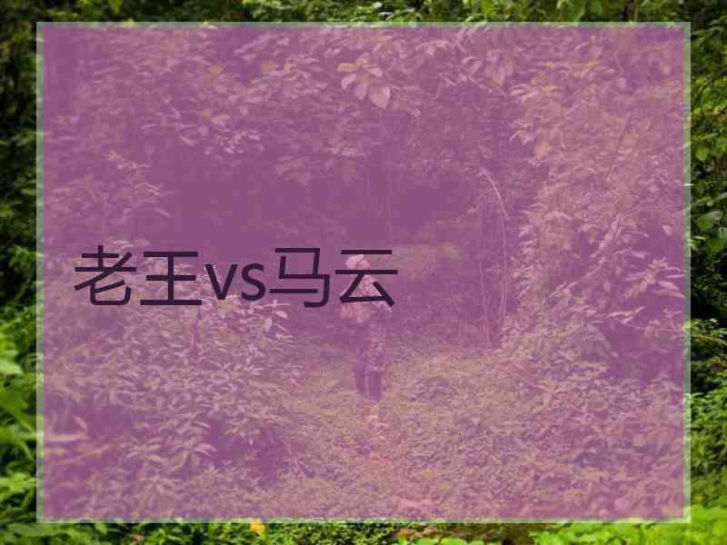 老王vs马云