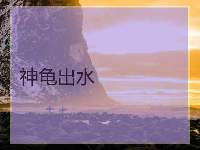 神龟出水