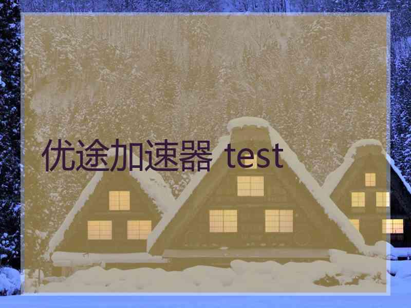 优途加速器 test